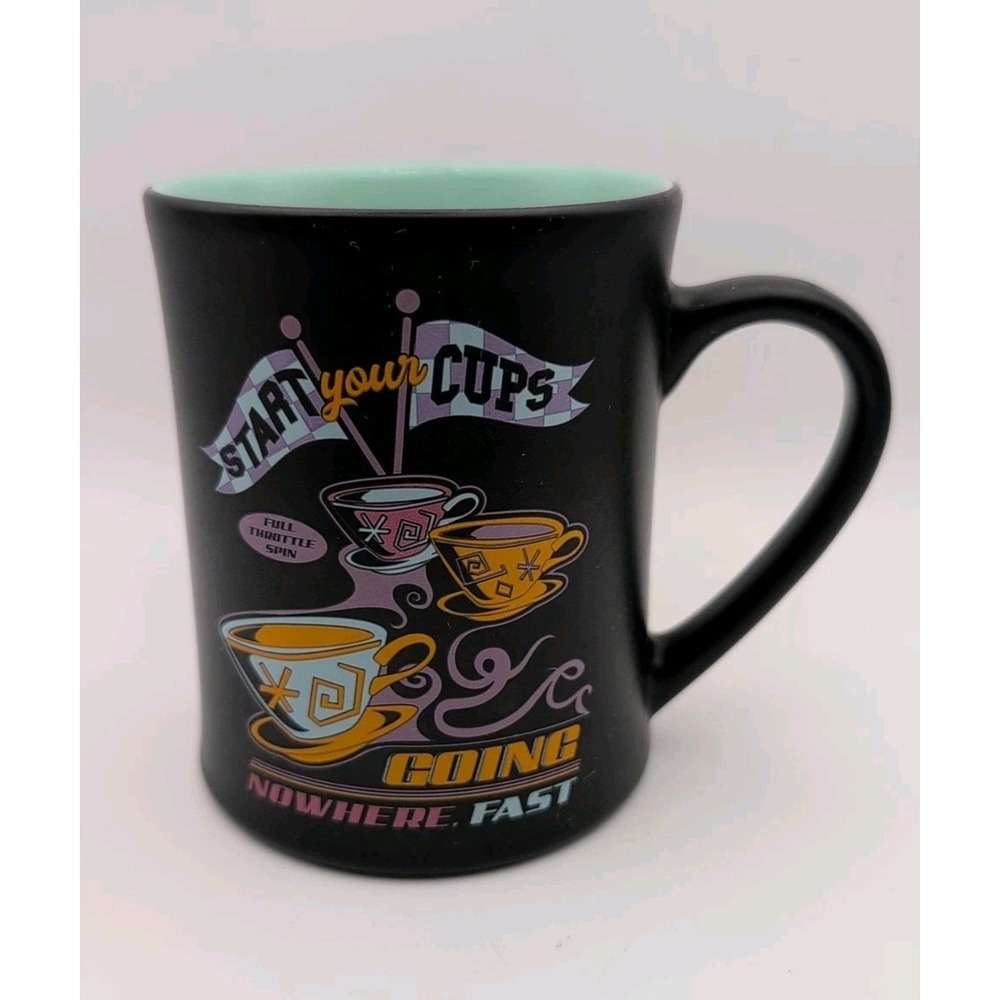 Disney Mad Tea Party Coffee Mug Start Your Cups 14 oz Alice In Wonderland